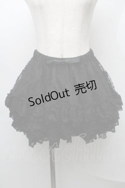 画像1: h.NAOTO / ドットチュールキュロット  黒 S-25-07-31-063-HN-PA-AS-ZS