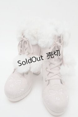 画像1: LIZ LISA / 刺繍ショートブーツ L ピンク S-25-07-31-009-LO-SH-AS-ZS