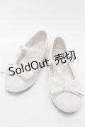 axes femme kawaii / ローヒールリボンパンプス  キナリ S-25-07-31-010-AX-SH-HR-ZS