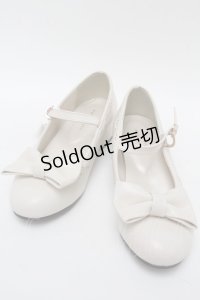 axes femme kawaii / ローヒールリボンパンプス  キナリ S-25-07-31-010-AX-SH-HR-ZS
