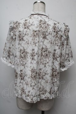 画像2: axes femme / 線画柄ドットドビーブラウス  白 S-25-07-31-013-AX-BL-AS-ZS