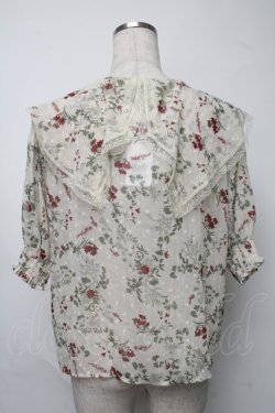 画像2: axes femme / ビッグ襟リボン付ブラウス  オフ S-25-07-31-020-AX-BL-AS-ZS
