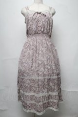 axes femme / 小花柄キャミワンピース  ラベンダー S-25-07-31-034-AX-OP-AS-ZS
