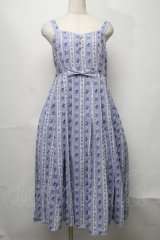axes femme kawaii / ミニローズリボンジャンパースカート  ラベンダー S-25-07-31-035-AX-OP-AS-ZS