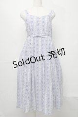 axes femme kawaii / ミニローズリボンジャンパースカート  ラベンダー S-25-07-31-035-AX-OP-AS-ZS
