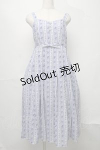 axes femme kawaii / ミニローズリボンジャンパースカート  ラベンダー S-25-07-31-035-AX-OP-AS-ZS
