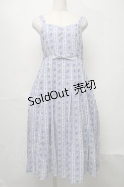 画像1: axes femme kawaii / ミニローズリボンジャンパースカート  ラベンダー S-25-07-31-035-AX-OP-AS-ZS