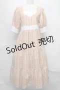 HirokoTokumine / チェックワンピース  ベージュ S-25-07-31-037-LO-OP-AS-ZS