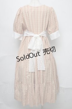 画像2: HirokoTokumine / チェックワンピース  ベージュ S-25-07-31-037-LO-OP-AS-ZS