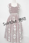 axes femme / 薔薇ストライプロングワンピース  ワイン S-25-07-31-038-AX-OP-AS-ZS