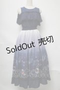 axes femme POETIQUE / リトル・マーメイド ワンピース  紺 S-25-07-31-039-AX-OP-AS-ZS