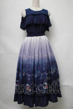 画像1: axes femme POETIQUE / リトル・マーメイド ワンピース  紺 S-25-07-31-039-AX-OP-AS-ZS