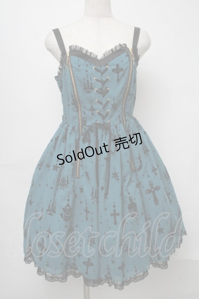 画像1: Angelic Pretty / Holy Lanternジャンパースカート  グリーン S-25-07-31-043-AP-OP-AS-ZS (1)