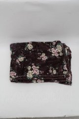 axes femme / 花柄ブランケット  ブラウン S-25-08-01-001-AX-ZA-HR-ZS