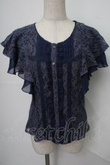 axes femme / トップス  紺 S-25-08-01-031-AX-TO-AS-ZS