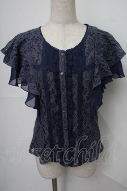 画像1: axes femme / トップス  紺 S-25-08-01-031-AX-TO-AS-ZS