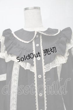画像3: Hoshibako Works / キャラメルカヌレ クリームフリルブラウス  黒ｘキナリ S-25-08-01-036-LO-BL-HR-ZS