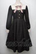 Amavel / Tarte Fillingクラシカルチェックワンピース  ブラウン S-25-08-01-043-CA-OP-HR-ZS