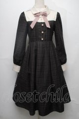 Amavel / Tarte Fillingクラシカルチェックワンピース  ブラウン S-25-08-01-043-CA-OP-HR-ZS
