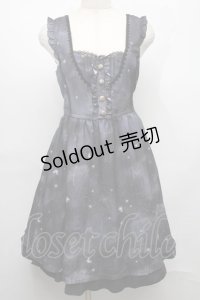 axes femme / ロマンティック星空ワンピース  グレー S-25-08-01-044-AX-OP-AS-ZS
