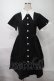 画像1: NieR Clothing / バイカラーワンピース  黒ｘ白 S-25-08-02-052-PU-OP-HR-ZS (1)