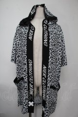 NieR Clothing / レオパードプリント羽織  黒ｘ白 S-25-08-02-008-PU-BL-HR-ZS