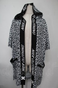 NieR Clothing / レオパードプリント羽織  黒ｘ白 S-25-08-02-008-PU-BL-HR-ZS