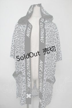 画像1: NieR Clothing / レオパードプリント羽織  黒ｘ白 S-25-08-02-008-PU-BL-HR-ZY