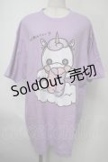 NieR Clothing / ユニコーンTシャツ  紫 S-25-08-02-009-PU-TS-HR-ZS