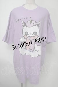 NieR Clothing / ユニコーンTシャツ  紫 S-25-08-02-009-PU-TS-HR-ZS