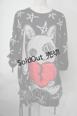 画像1: NieR Clothing / プリントTシャツ  黒 S-25-08-02-012-PU-TS-HR-ZS