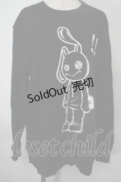 画像1: NieR Clothing / NieRちゃんプリントトレーナー  黒 S-25-08-02-013-PU-TO-HR-ZY