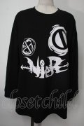 NieR Clothing / プリントロングTシャツ  黒 S-25-08-02-014-PU-BL-HR-ZS