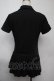 画像2: NieR Clothing / 裾プリーツシャツ  黒 S-25-08-02-019-PU-TO-HR-ZS (2)