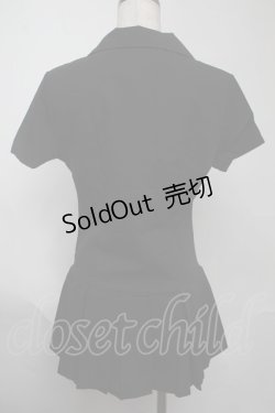 画像2: NieR Clothing / 裾プリーツシャツ  黒 S-25-08-02-020-PU-TO-HR-ZY