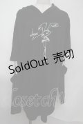 NieR Clothing / うさみみプリントプルオーバー  黒 S-25-08-02-021-PU-TO-HR-ZS