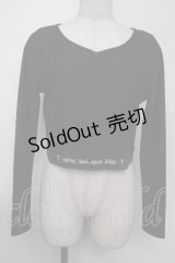 NieR Clothing / ショートリブカーディガン  黒 S-25-08-02-022-PU-TO-HR-ZS