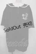 NieR Clothing / セーラー襟パーカー  黒ｘ白 S-25-08-02-023-PU-TO-HR-ZS