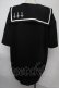画像2: NieR Clothing / セーラー襟パーカー  黒ｘ白 S-25-08-02-023-PU-TO-HR-ZS (2)
