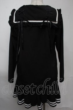 画像2: NieR Clothing / セーラー襟セットアップ  黒ｘ白 S-25-08-02-024-PU-OP-HR-ZS