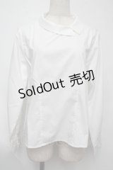 F&A / サイドカラーシャツ  白 S-25-08-02-003-LO-BL-HR-ZT483