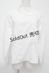 F&A / サイドカラーシャツ  白 S-25-08-02-003-LO-BL-HR-ZT483