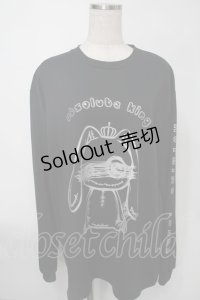 NieR Clothing / プリントロングシャツ  黒 S-25-08-02-027-PU-BL-HR-ZS