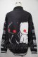 画像2: NieR Clothing / プリントナイロンスタジャン  黒 S-25-08-02-035-PU-JA-HR-ZS (2)