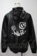 画像2: NieR Clothing / フェイクレザー刺 パーカー  黒 S-25-08-02-037-PU-TO-HR-ZS (2)