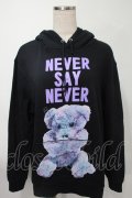 MILKBOY / NEVER SAY NEVERパーカー  黒 S-25-08-02-038-MB-TO-AS-ZS