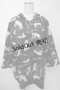 NieR Clothing / 転写パーカー  黒 S-25-08-02-040-PU-TO-HR-ZS
