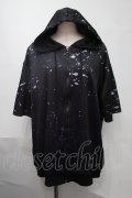 NieR Clothing / 転写パーカー  黒 S-25-08-02-041-PU-TO-HR-ZS