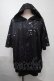 画像1: NieR Clothing / 転写パーカー  黒 S-25-08-02-041-PU-TO-HR-ZS (1)