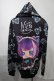 画像2: NieR Clothing / 転写パーカー  黒ｘブルー S-25-08-02-042-PU-TO-HR-ZS (2)
